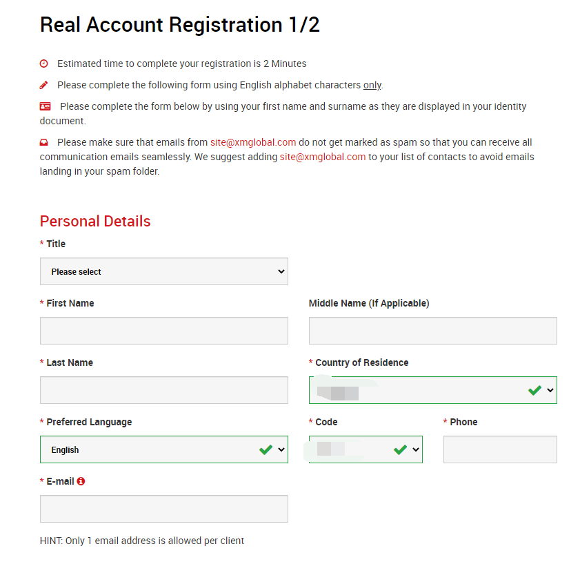 How to open an XM Group real account