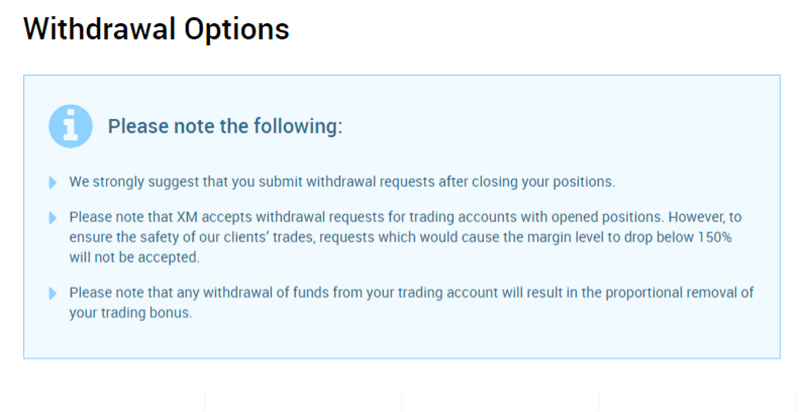 How to withdraw from XM Group