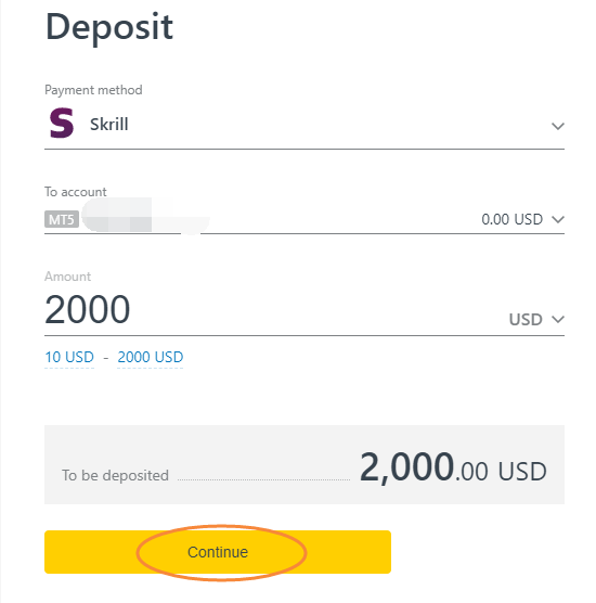 How to deposit in EXNESS