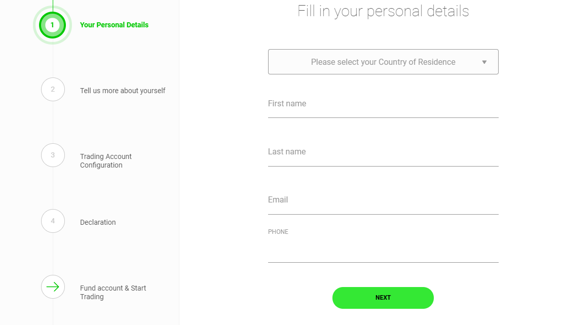 How to open an IC Markets live account