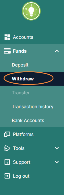 How to withdraw funds from ThinkForex account